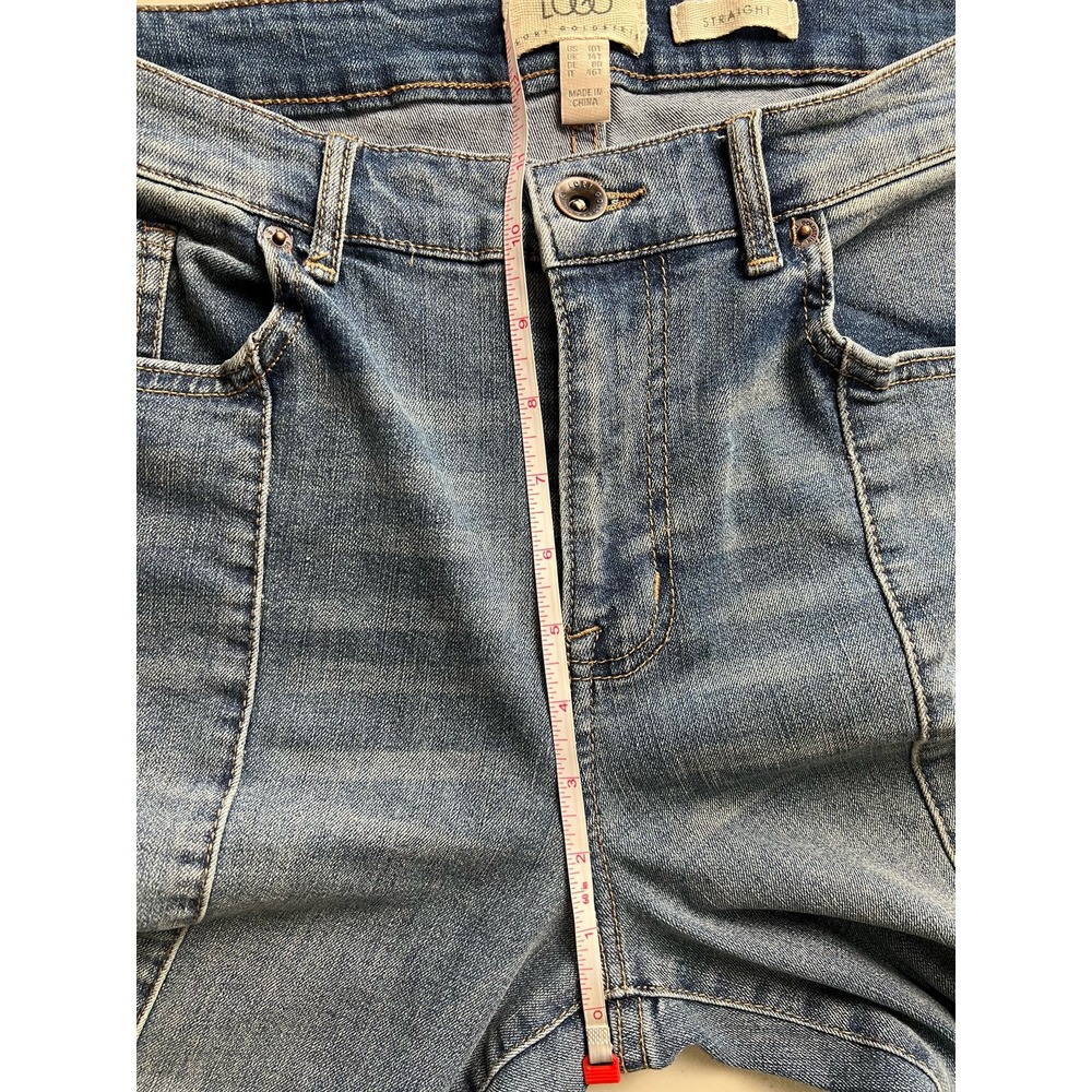 LOGO by Lori Goldstein Tall Straight Leg Denim Jeans NWT SIZE 10 TALL - Picture 8 of 9